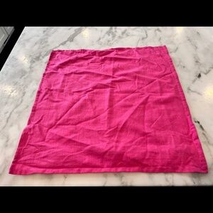 20”x20” HOT PINK LINEN LIKE ACCENT PILLOW COVER